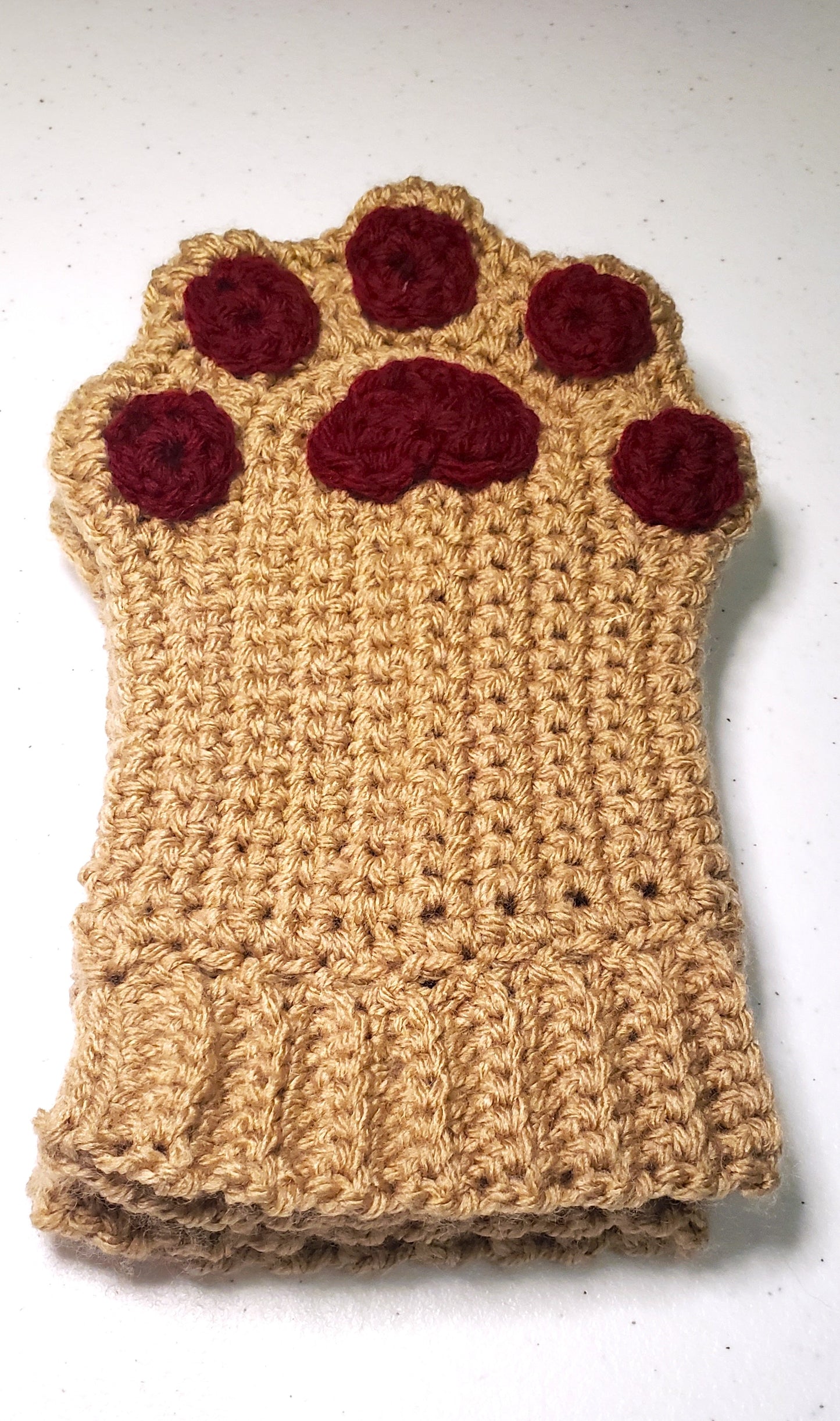 Cat Paw Fingerless Gloves